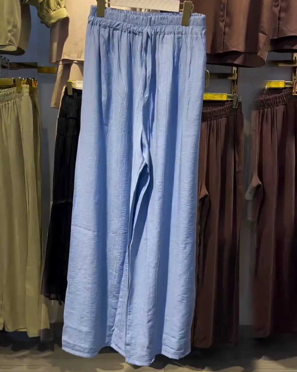 Ensemble 2 Pièces Lin Froissé — Tunique & Pantalon Large