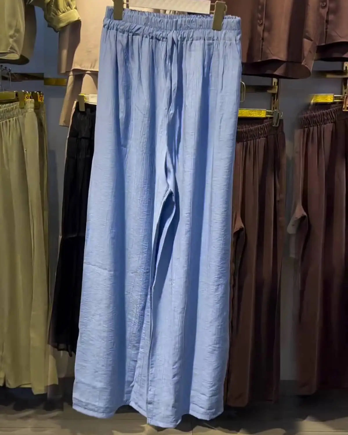 Ensemble 2 Pièces Lin Froissé — Tunique & Pantalon Large