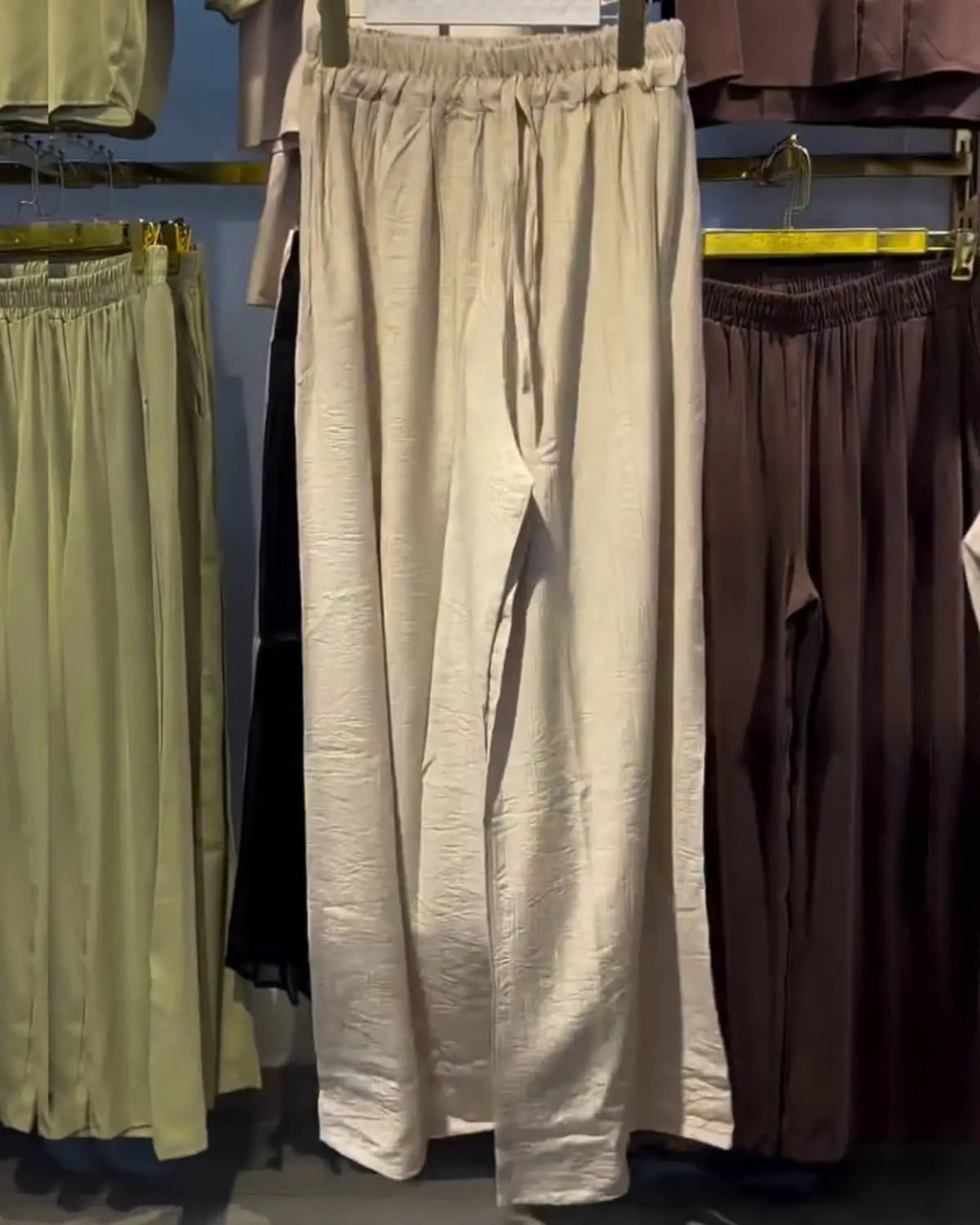 Ensemble 2 Pièces Lin Froissé — Tunique & Pantalon Large